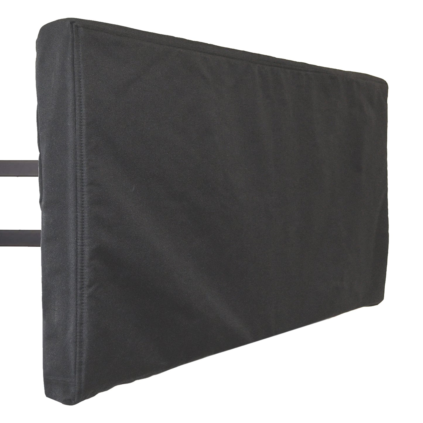 Outdoor TV Cover with Zipper - Weatherproof, Waterproof protection, Soft Interior - Black