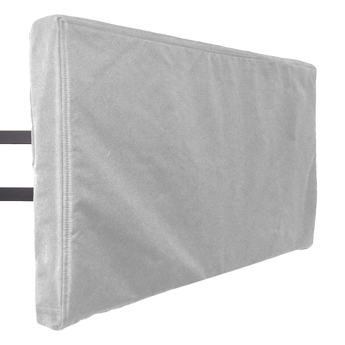 Outdoor TV Cover with Zipper - Weatherproof, Waterproof protection, Soft Interior - Gray