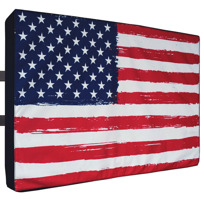 Outdoor TV Cover USA Flag - Weatherproof, Waterproof protection, Bottom ...
