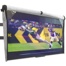 Load image into Gallery viewer, Outdoor TV Cover with Front Flap - Gray - Waterproof Protection, Bottom Cover
