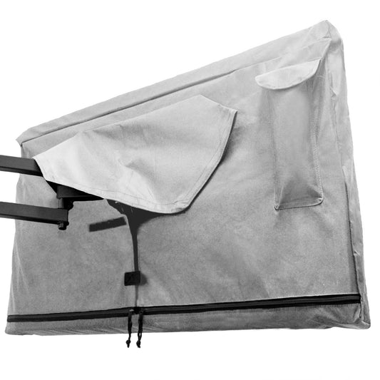 Outdoor TV Cover with Zipper - Weatherproof, Waterproof protection, Soft Interior - Gray