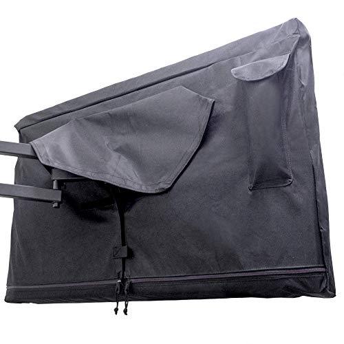 zipper black outdoor tv cover