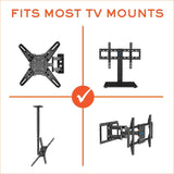 tv mounts front flap gray